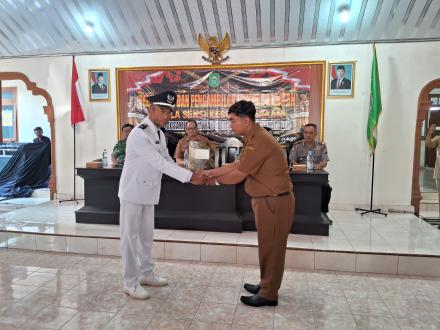 Pelantikan dan Pengambilan Sumpah Kepala Seksi Kesejahteraan Rakyat Desa Dermosari 